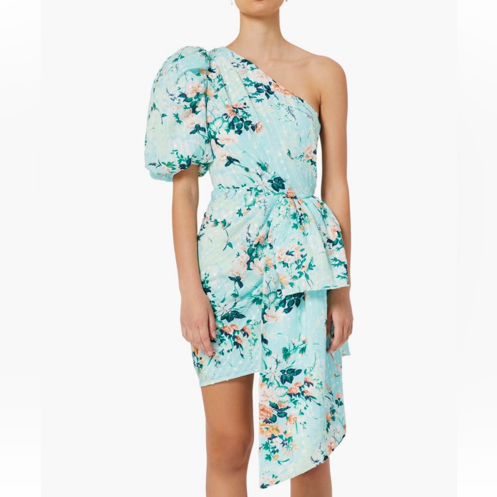 Elliatt Esteem Floral Fil Coup Asymmetric Hem Dress